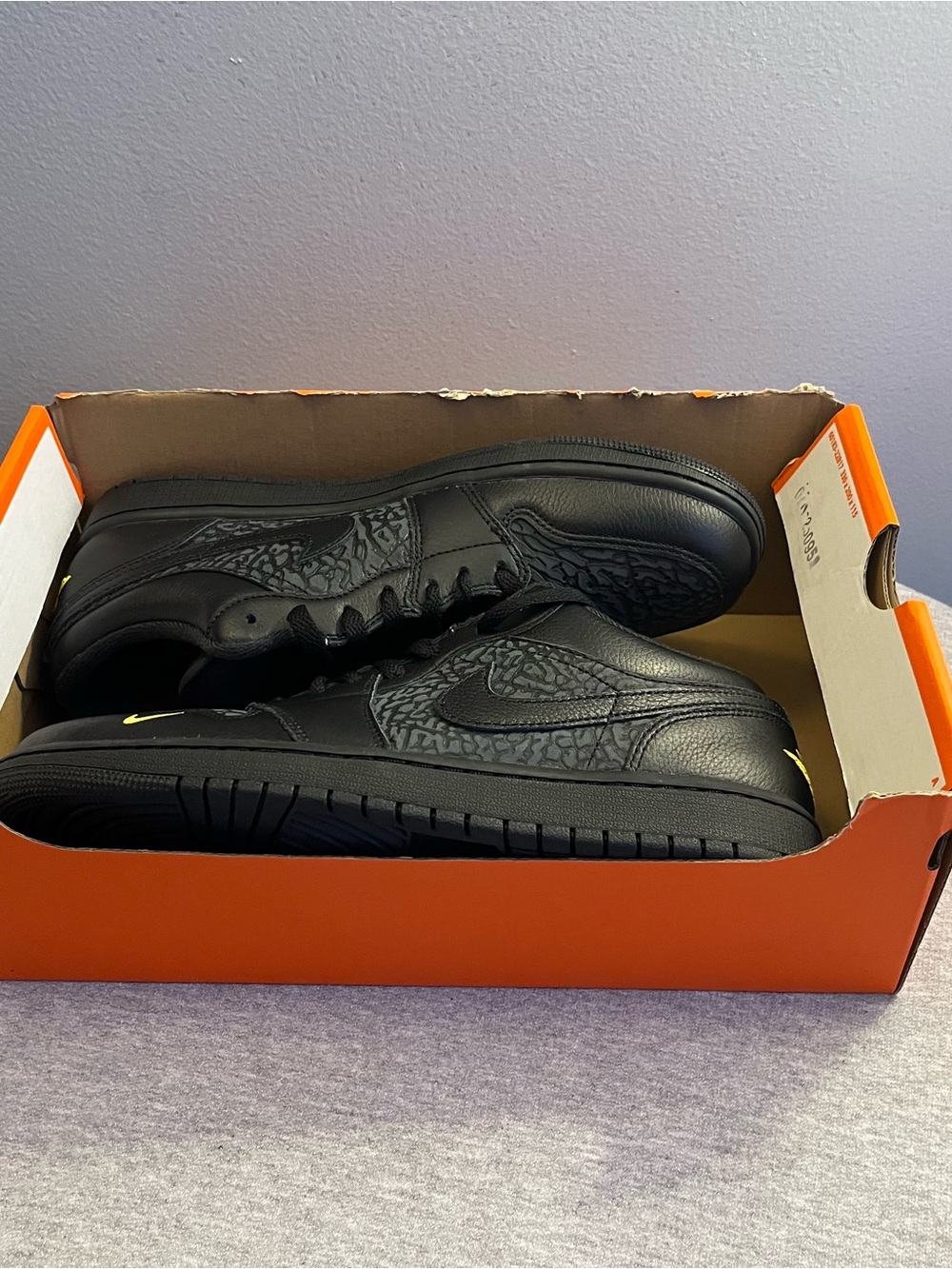 Nike Air Jordan 1 Low SE Black Anthracite Yellow Men’s Shoe Size 10 IM6568-010 - Picture 12 of 12